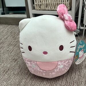 Squishmallows Pink and White Kitty Plush